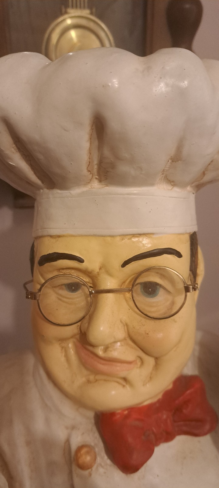 VTG Jolly Italian Chef/ Statue 25″ Tall Welcome To Your Bristol Or Restaurant