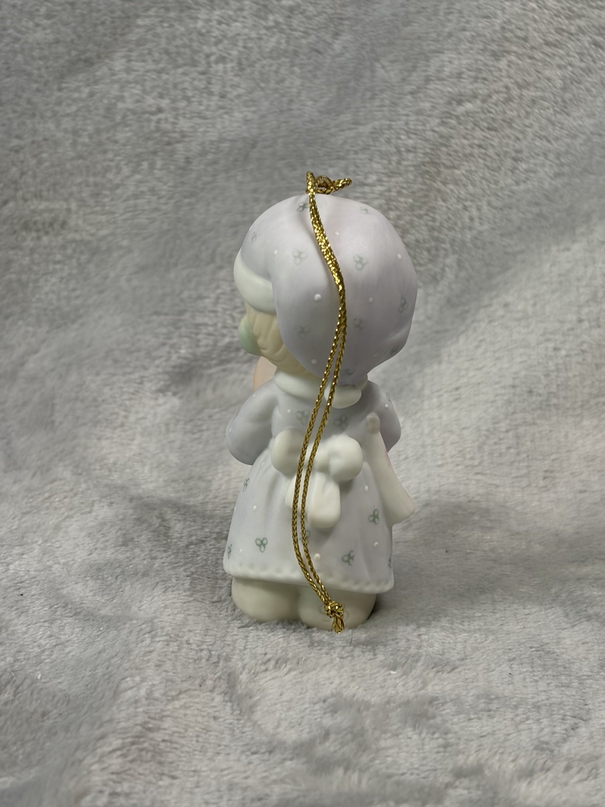 Vintage Precious Moments Christmas Ornaments ~ Clock And Mouse ~ 1988