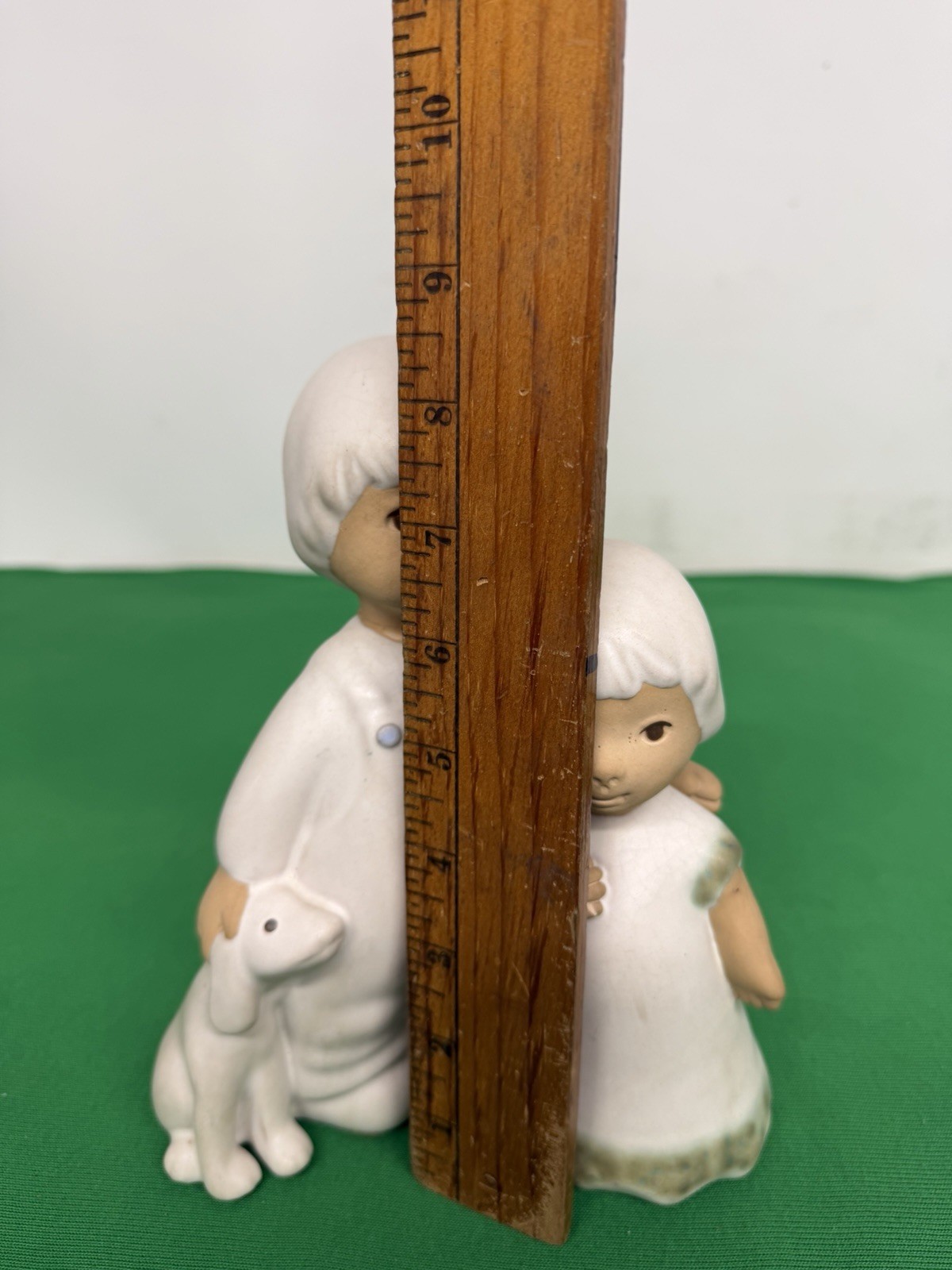 Pottery Brother Sister And Dog designer Elaine Carlock Signed “VINTAGE”
