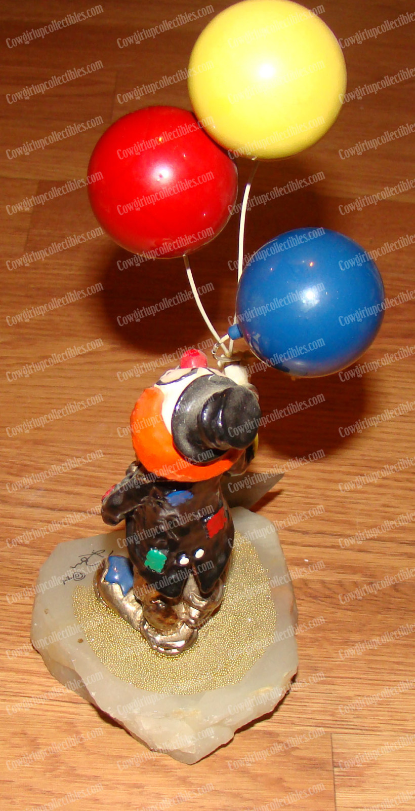 Ron Lee World of Clowns, HOBO JOE WITH BALLOONS (120) 1984, Signed