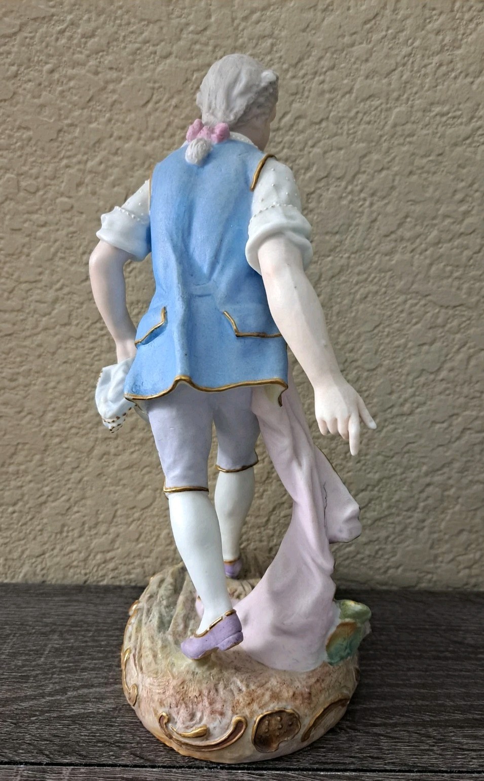 Rare Antique 9.5″ George Washington Planting ? French Bisque Porcelain Figurine