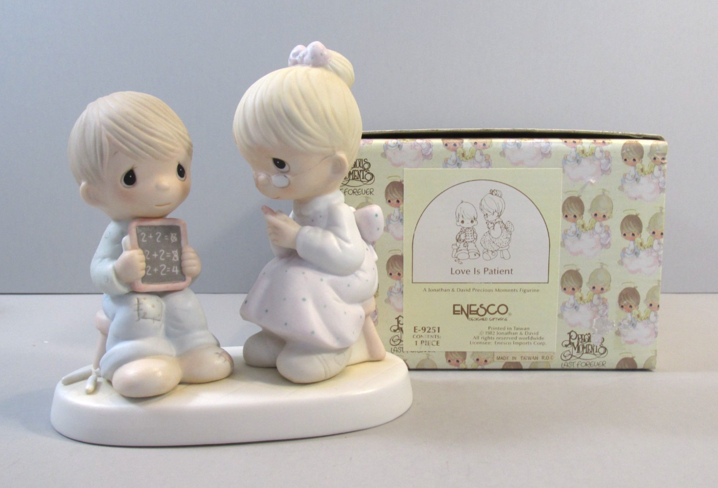 1982 Precious Moments “Love is Patient” Figurine – #E-9251
