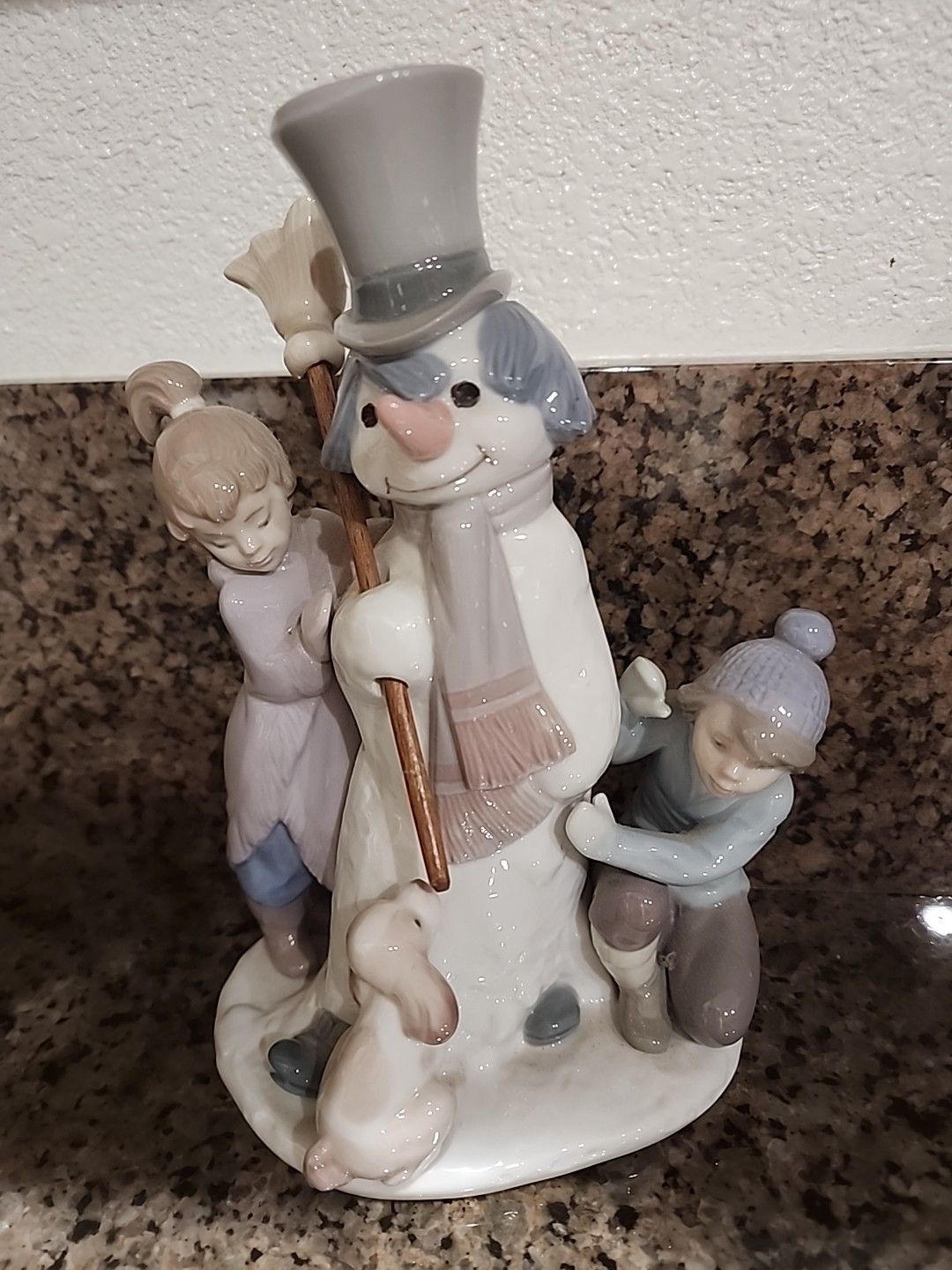 Lladro “Girl With Snowman” #8168 Figurine – 8.5 Inches Tall