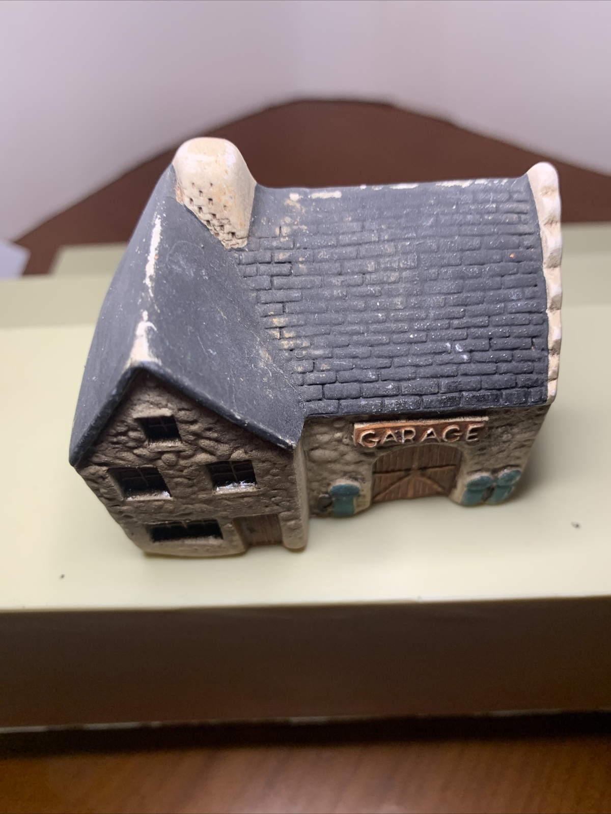 Vintage Philip Laureston Ceramic Miniature 724 GARAGE Cottage