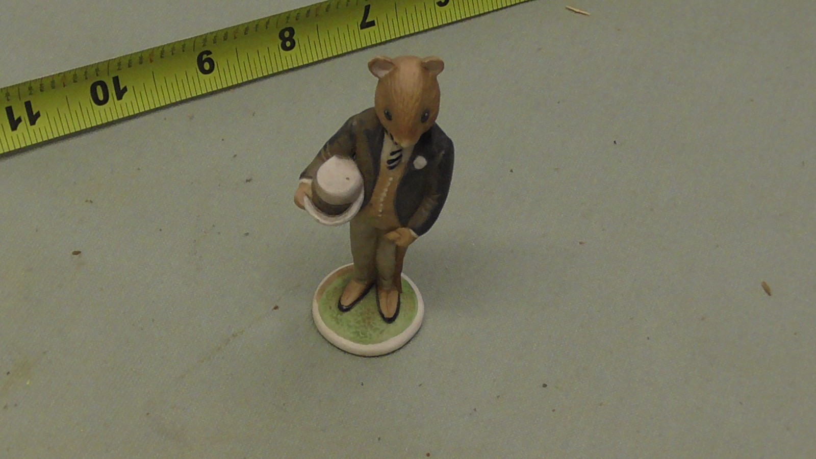 Vintage Franklin Mint Woodhouse Mouse Groom William Porcelain Figurine 1985 FP