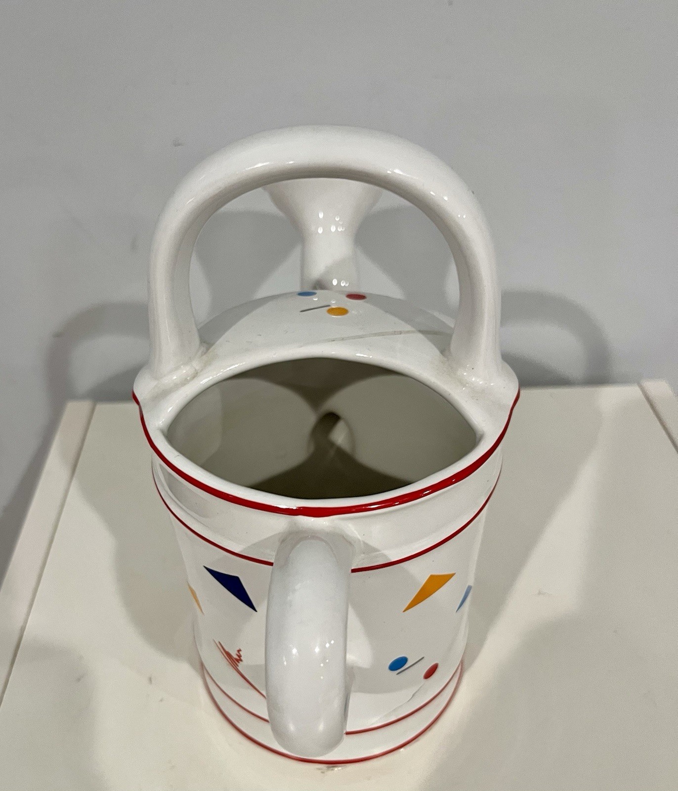 R. B. Bernarda Watering Can Ceramic Retro Portugal 1562 Geometric 80s Print