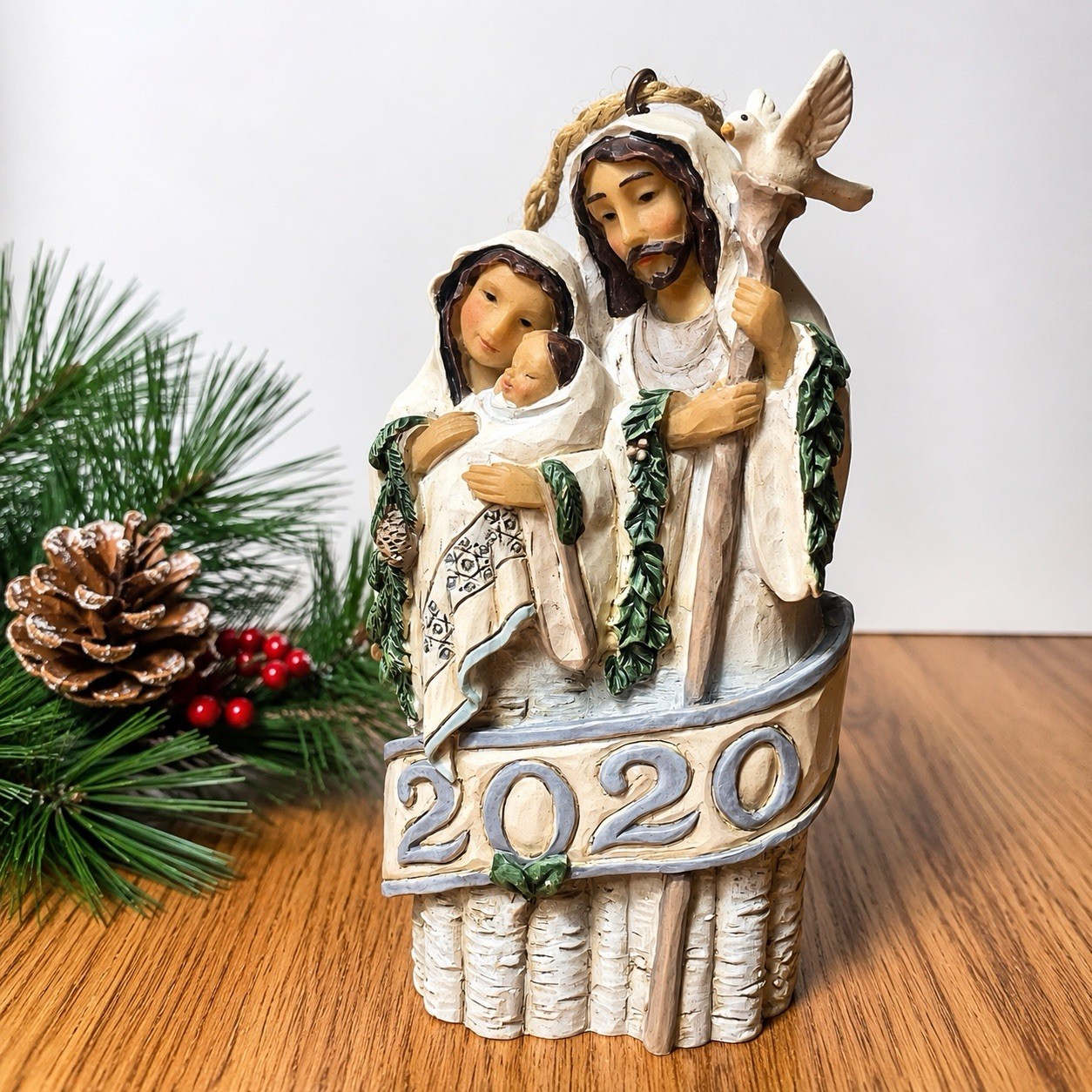 Jim Shore Heartwood Creek 2020 Holy Family Ornament Nativity Hanging Decor