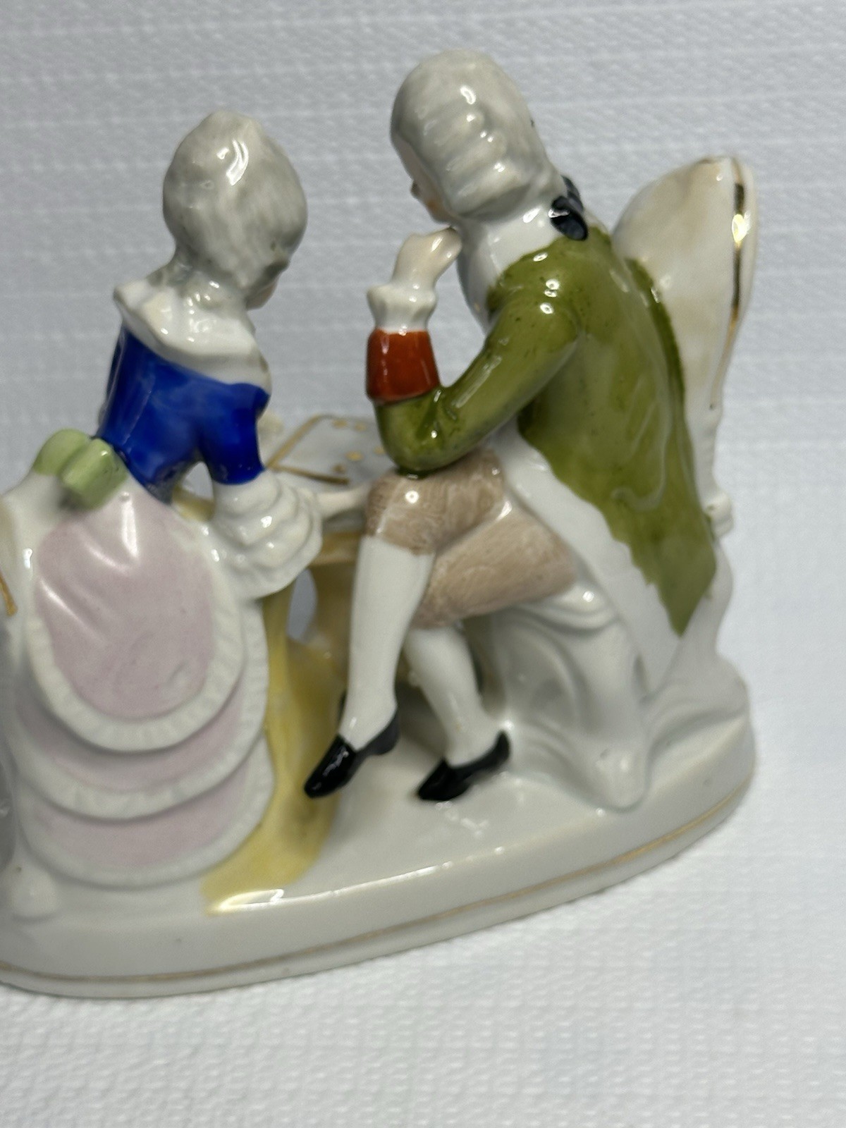 Antique Gräfenthal Porcelain Figurine Baroque Ornate Romantic Lovers Collectible