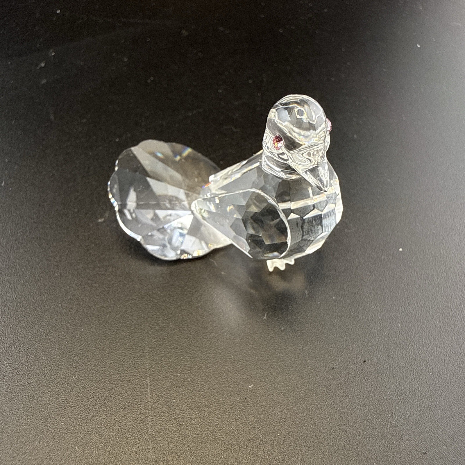 Swarovski Dove Peace Bird Crystal Figurine Box COA Clear Austria Retired