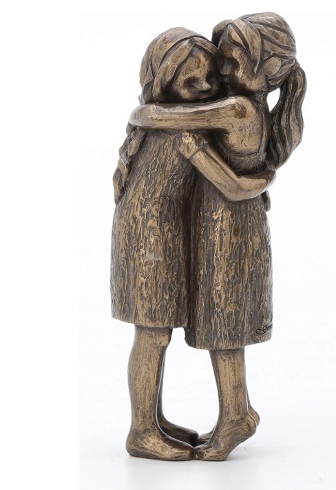 Friendship Forever Girls Hugging Figurine – Perfect for Sisters & Best Friends!