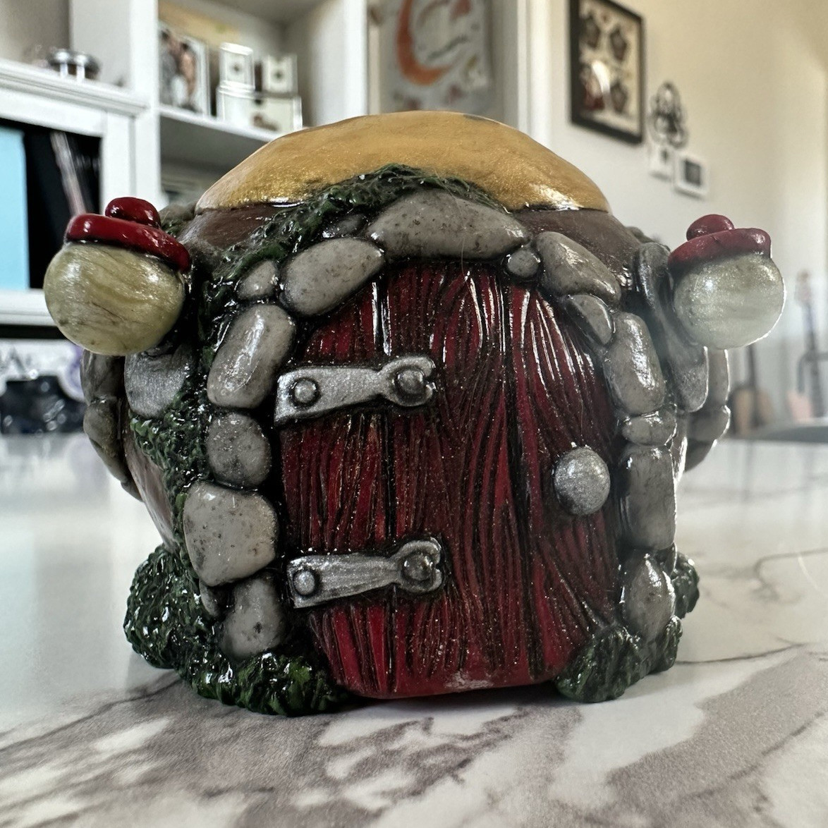 Custom Coheed Cambria Mini Fairy House Resin Figurine Signed Painted 3D Effect