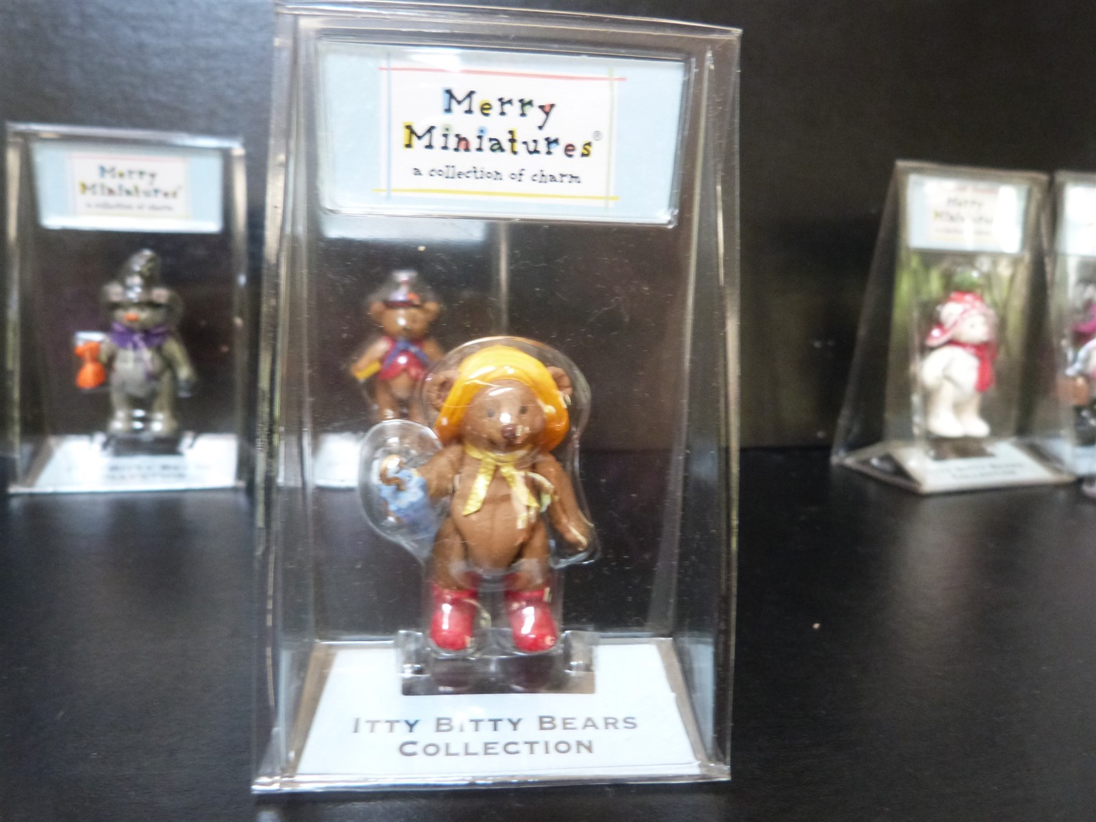Hallmark Merry Miniature Itty Bitty Bears lot Raindrop Windy Snowflake Blessing
