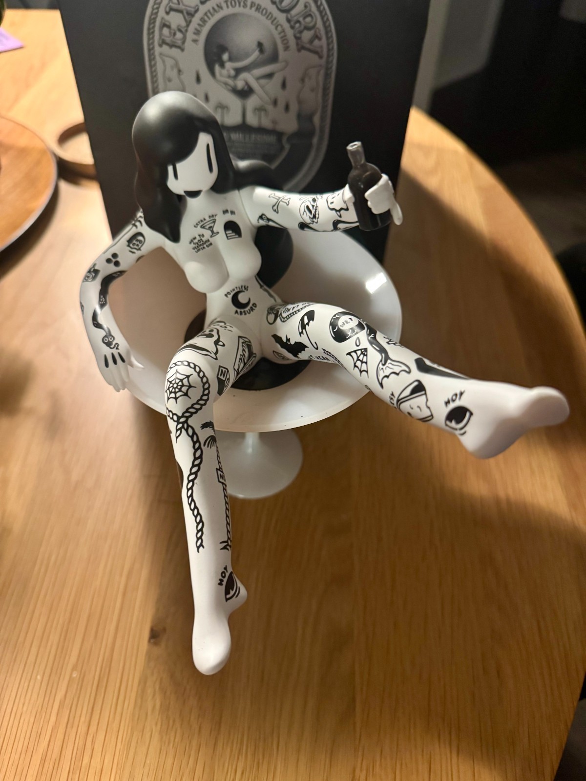 MCBESS x Martian Toys Extra Dry Martini Tattoo Girl Vinyl Figure