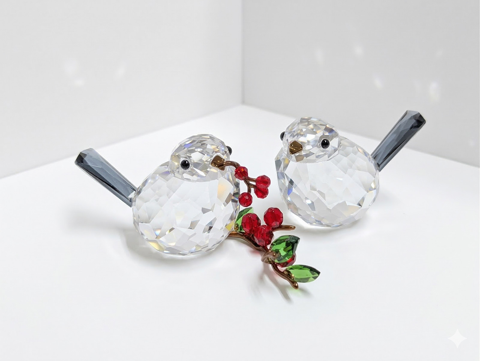 Swarovski Idyllia Bird Couple and Berries Figurine 5701371