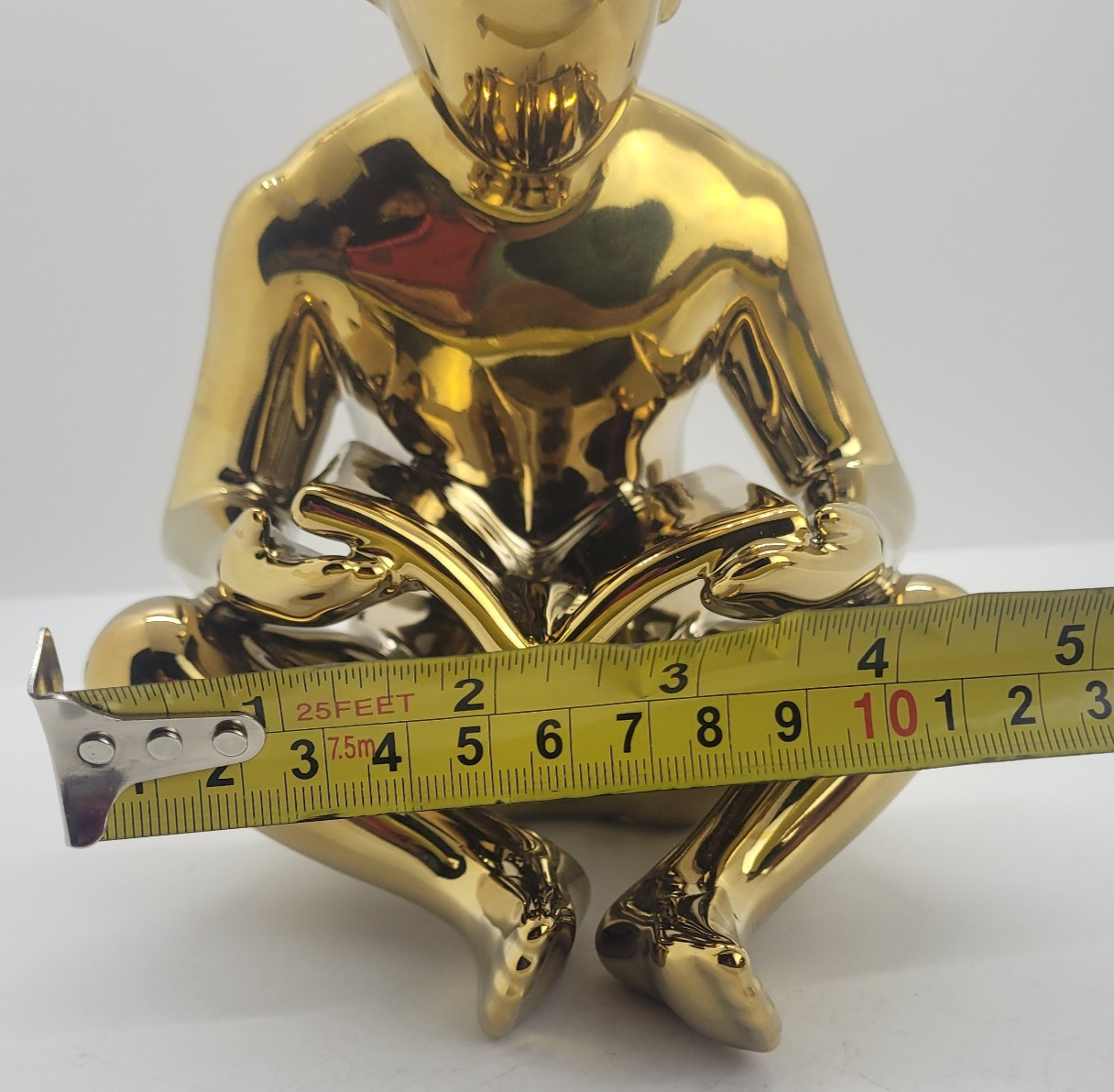 Ceramic Metallic Mirror Finish Gold Thinker