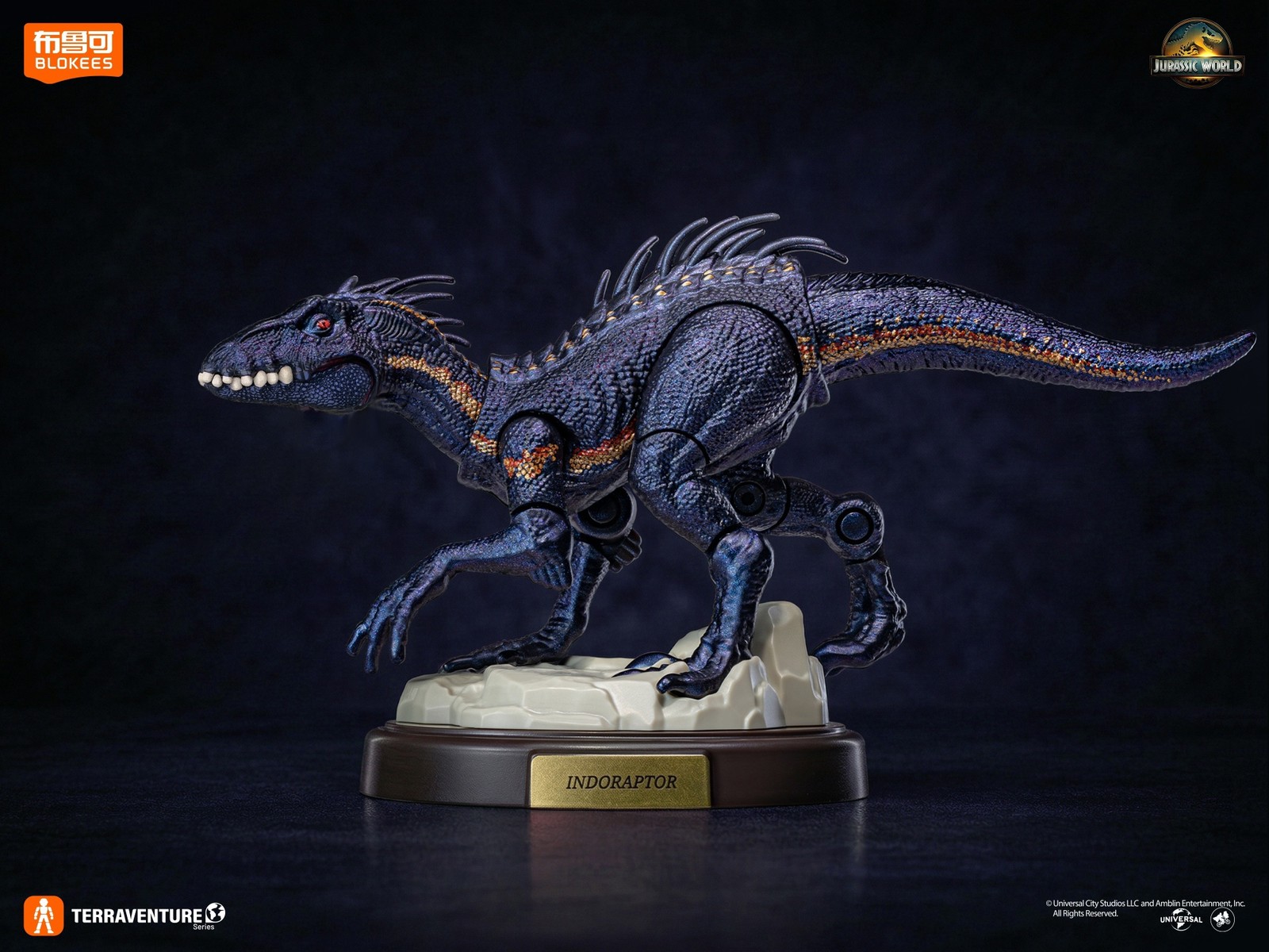 Hidden 1/144 Indoraptor Jurassic World terraventure III 8cm Model Kits Figure