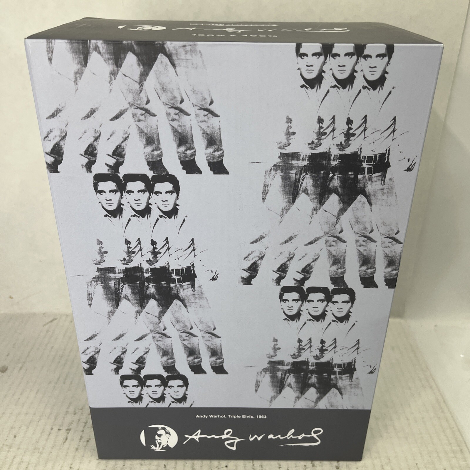 ANDY WARHOL – MEDICOM BEARBRICK 400% + 100% ‘ ELVIS PRESLEY ‘ 2021 NEW