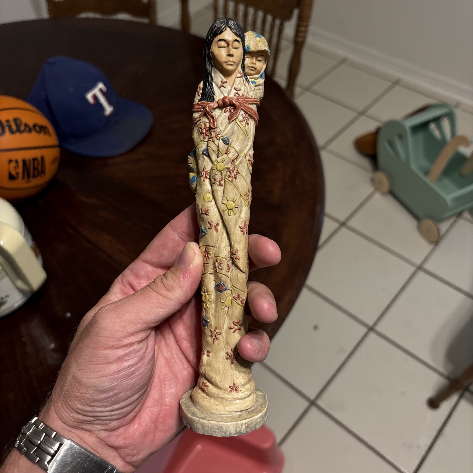 Native American Mom and Baby Figurine American Frontier Limited Edition