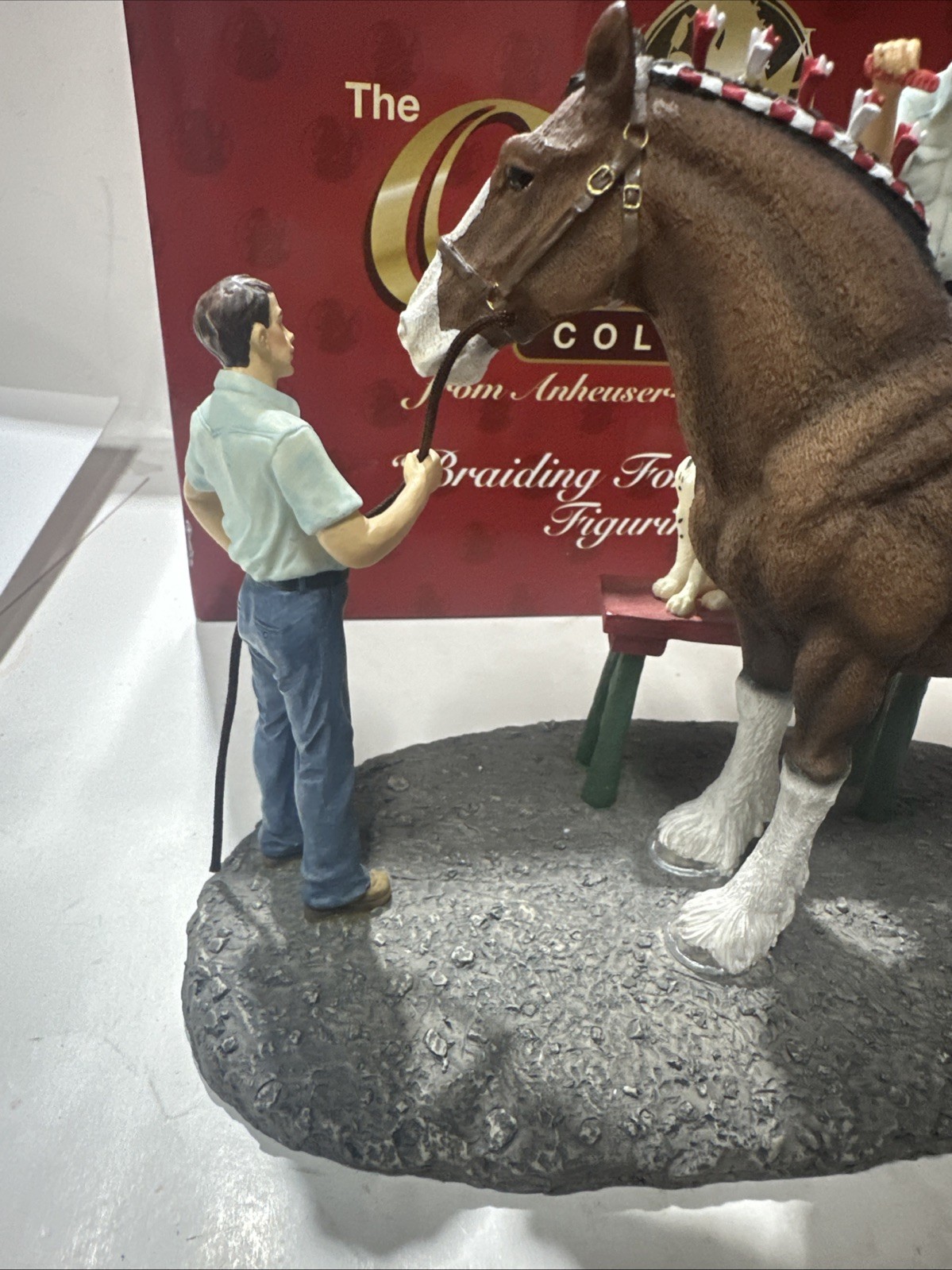 The Clydesdale Collection Anheuser-Busch, Inc. “Braiding For Parade” Figurine