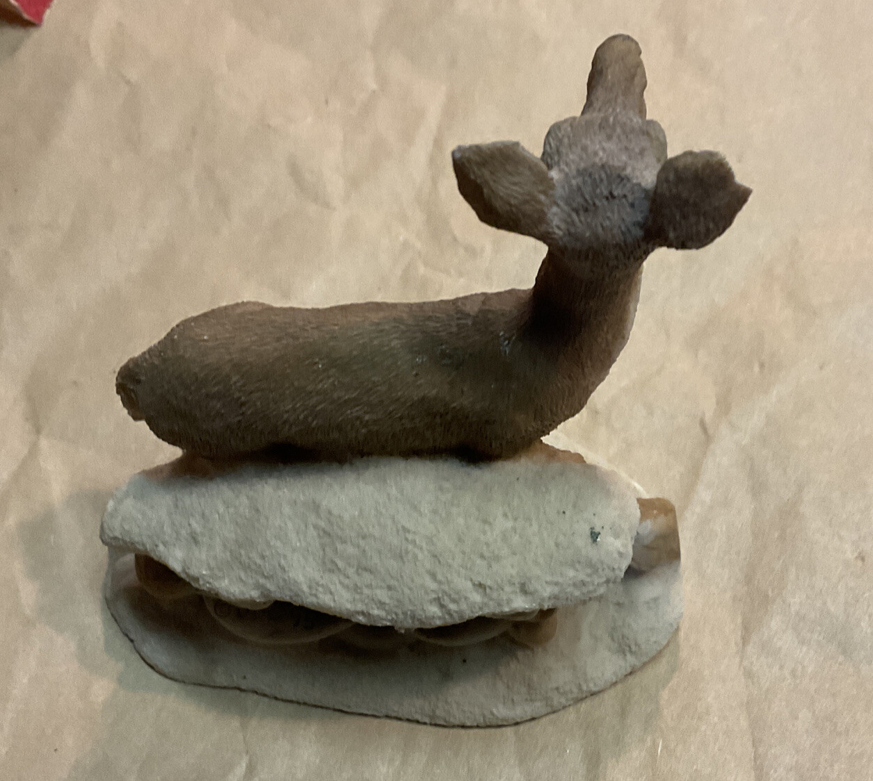 vintage white tail deer DOE figurines #SC-699 made in U.S.A