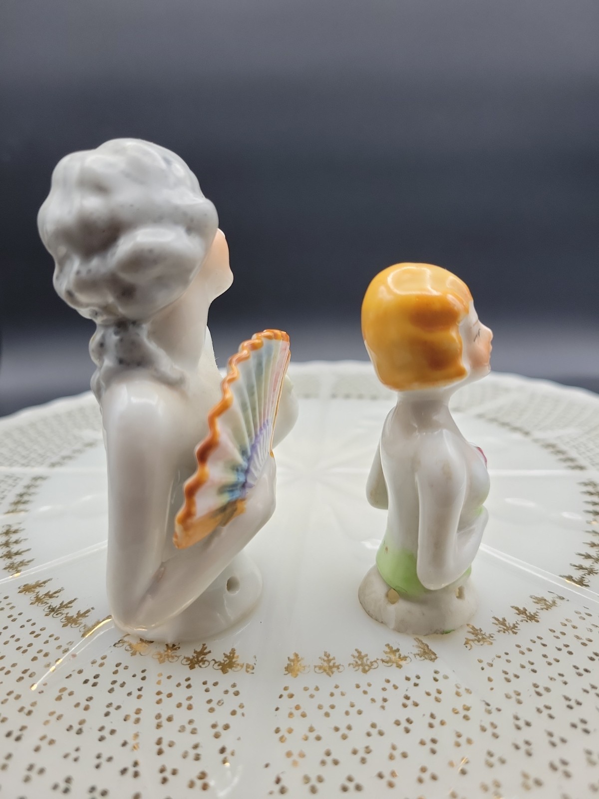 Vintage Half Dolls For Boudoir . Made In Japan. Lot Of 2