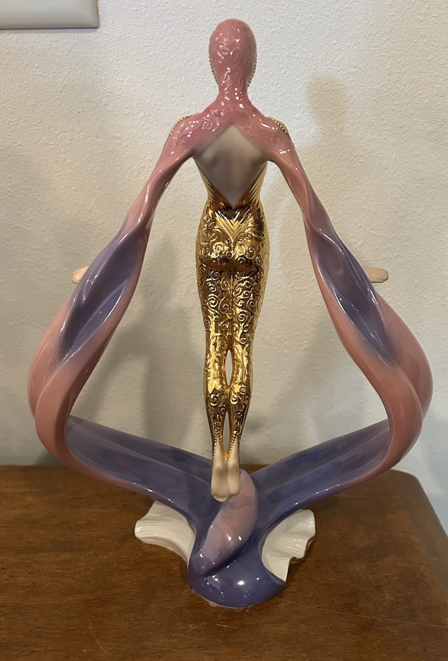 The Franklin Mint Hand-Painted Figurine Daybreak in Gold Limited Edition