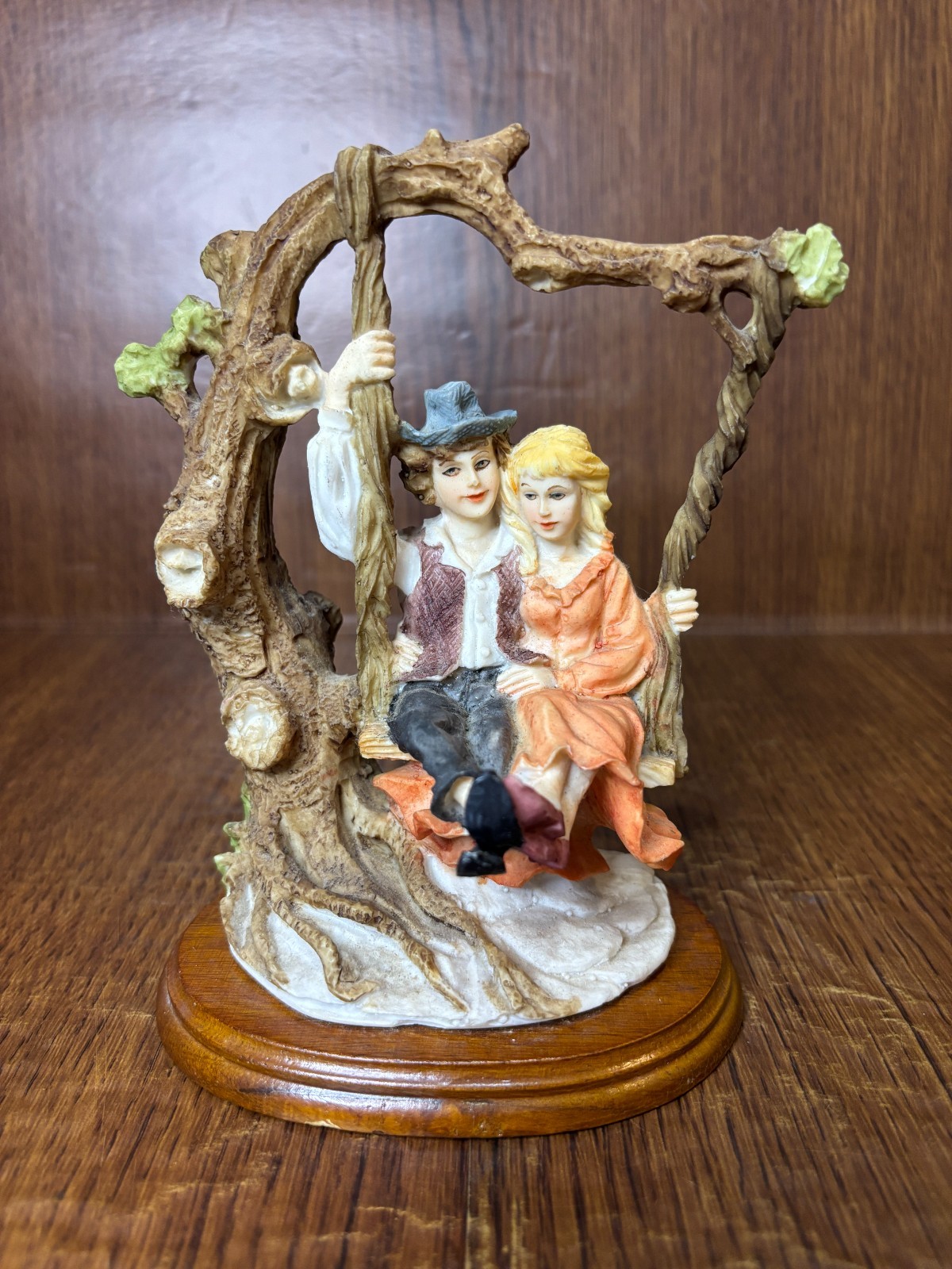 Vintage Romantic Couple on Swing Figurine – FREE SHIPPING