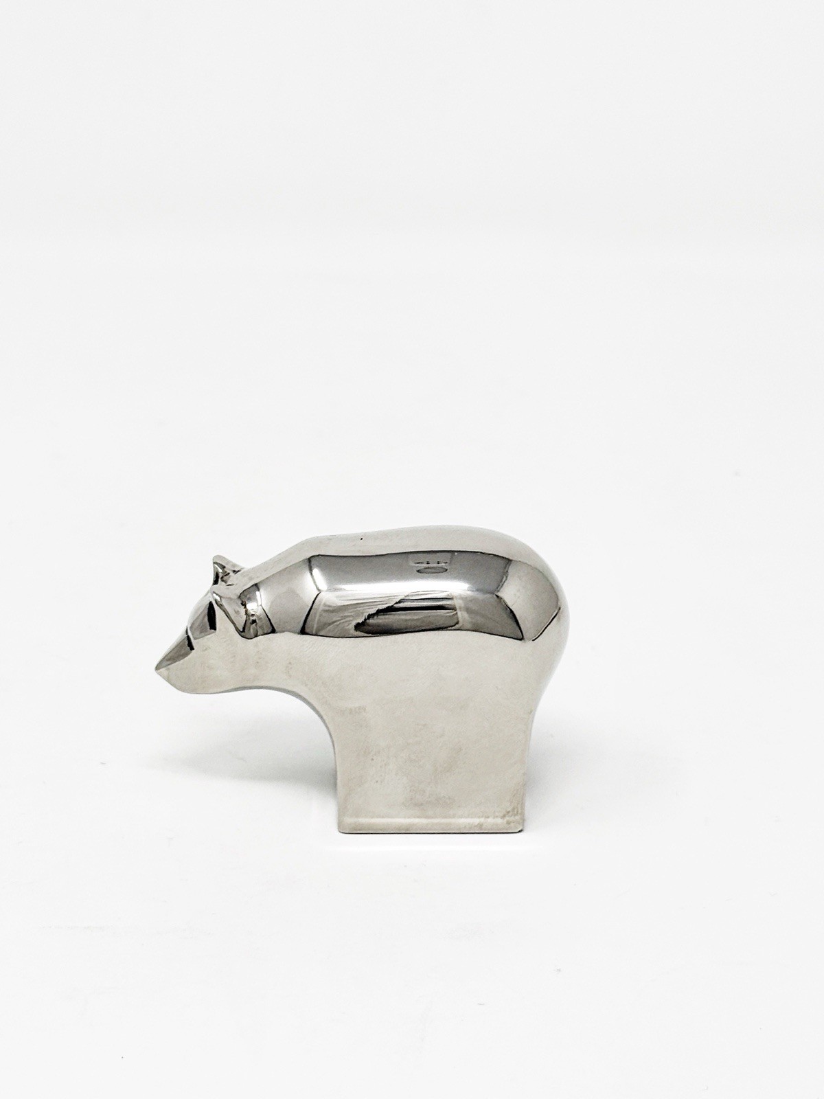 Dansk Designs Silver Plated Brown Bear Paperweight Figurine Design Gunnar Cyren