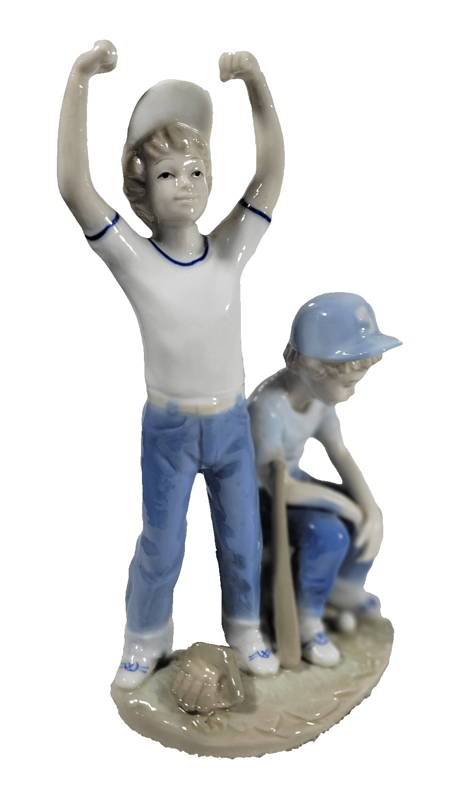 Vintage 1989 Home Run Baseball Players Porcelain 9″ Tall 4″ Wide Figurine