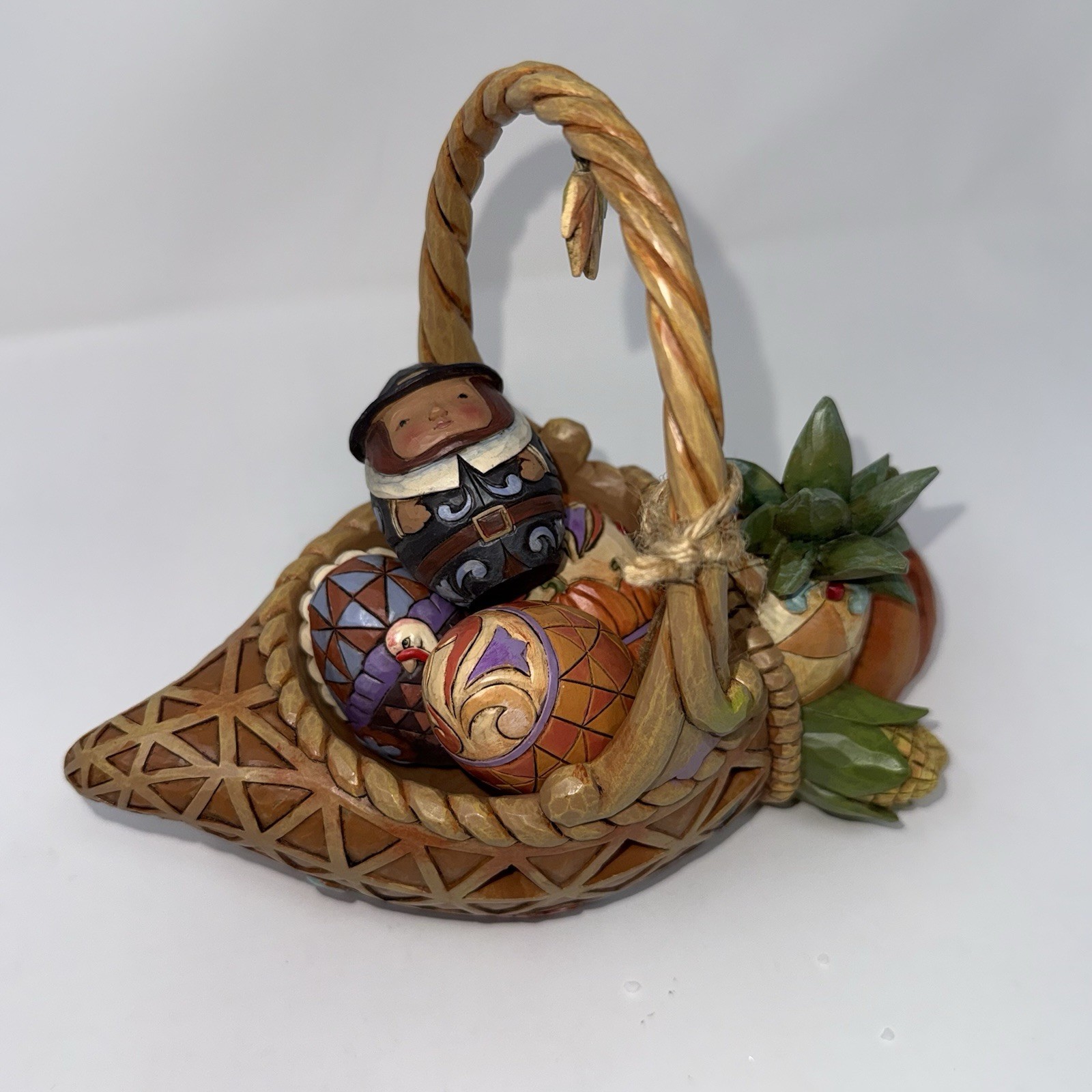 NIB Jim Shore BOUNTY OF BLESSINGS Cornucopia Basket Set 5 PCs Autumn Figurine