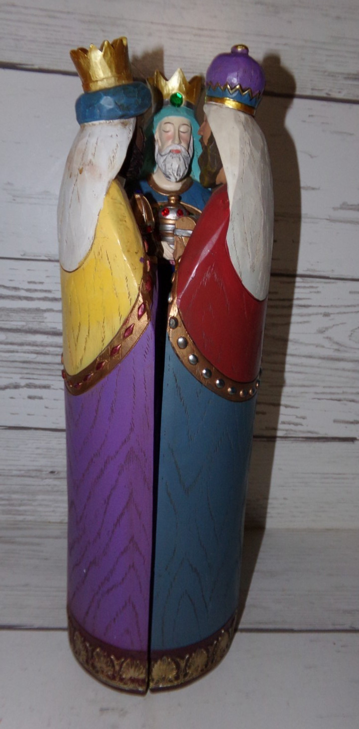 3 Kings Wise Men with Nativity Scene Christmas Hand Painted by Costco #2006079