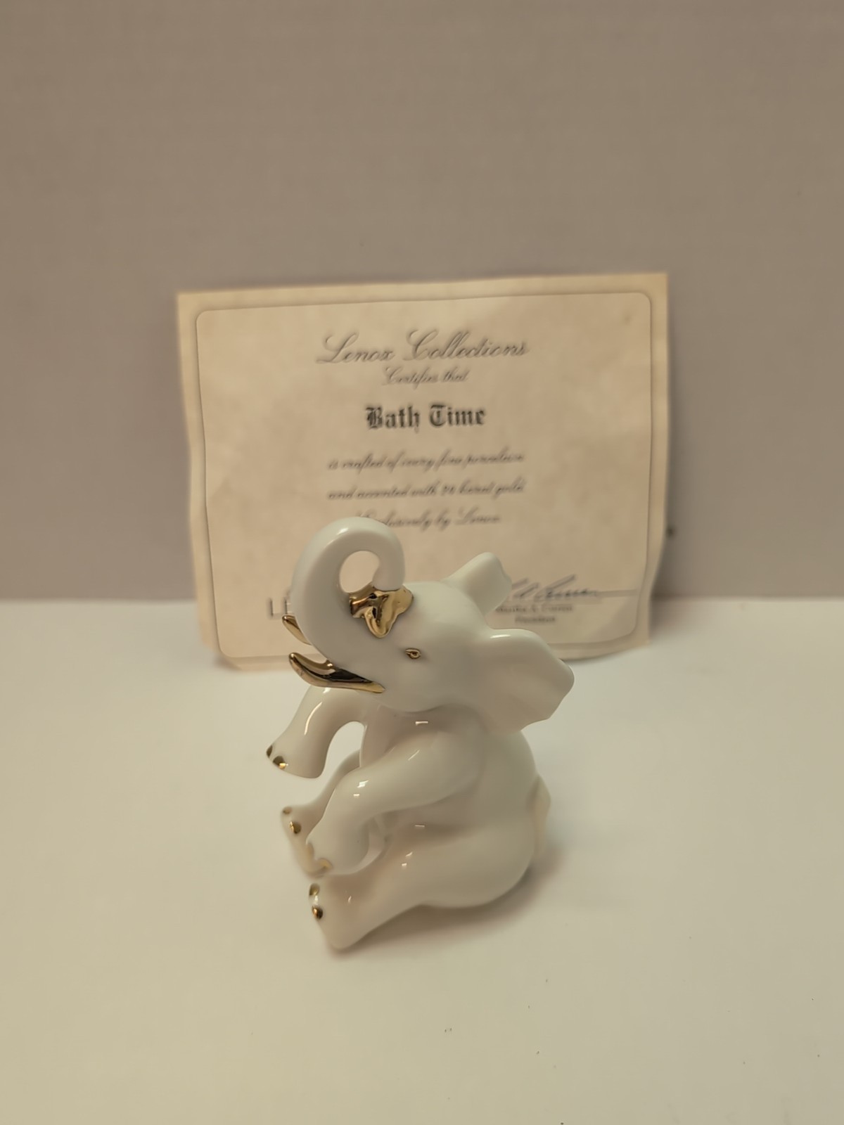 Lenox Bath Time Elephant No Box Classic Ivory Miniature Figurine
