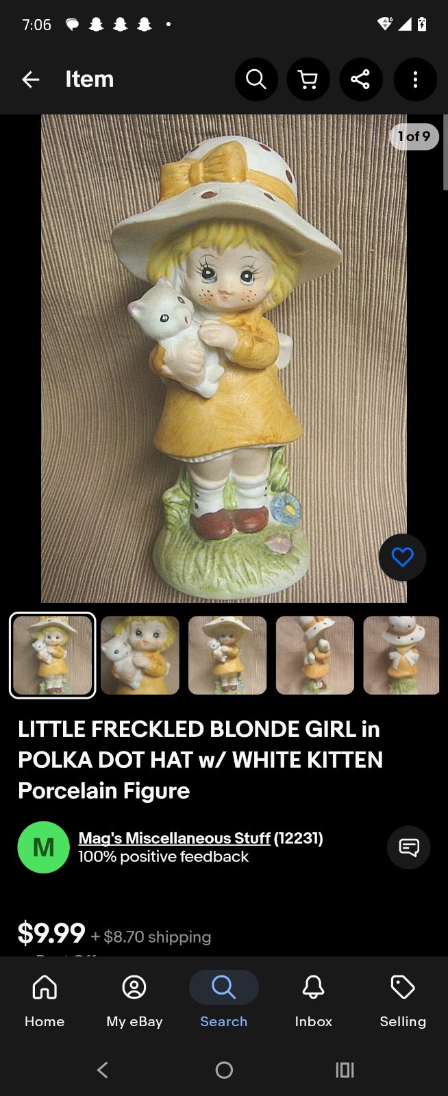 Freckled Blonde Figurine