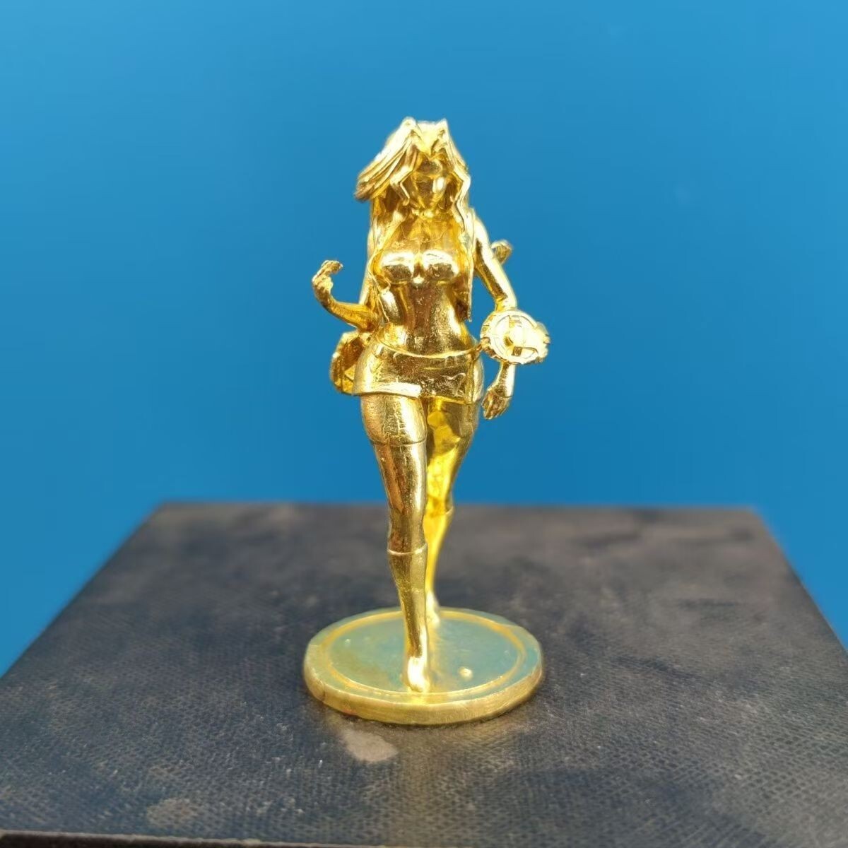 Brass sexy fashion shorts beautiful girl animation anime model decorations