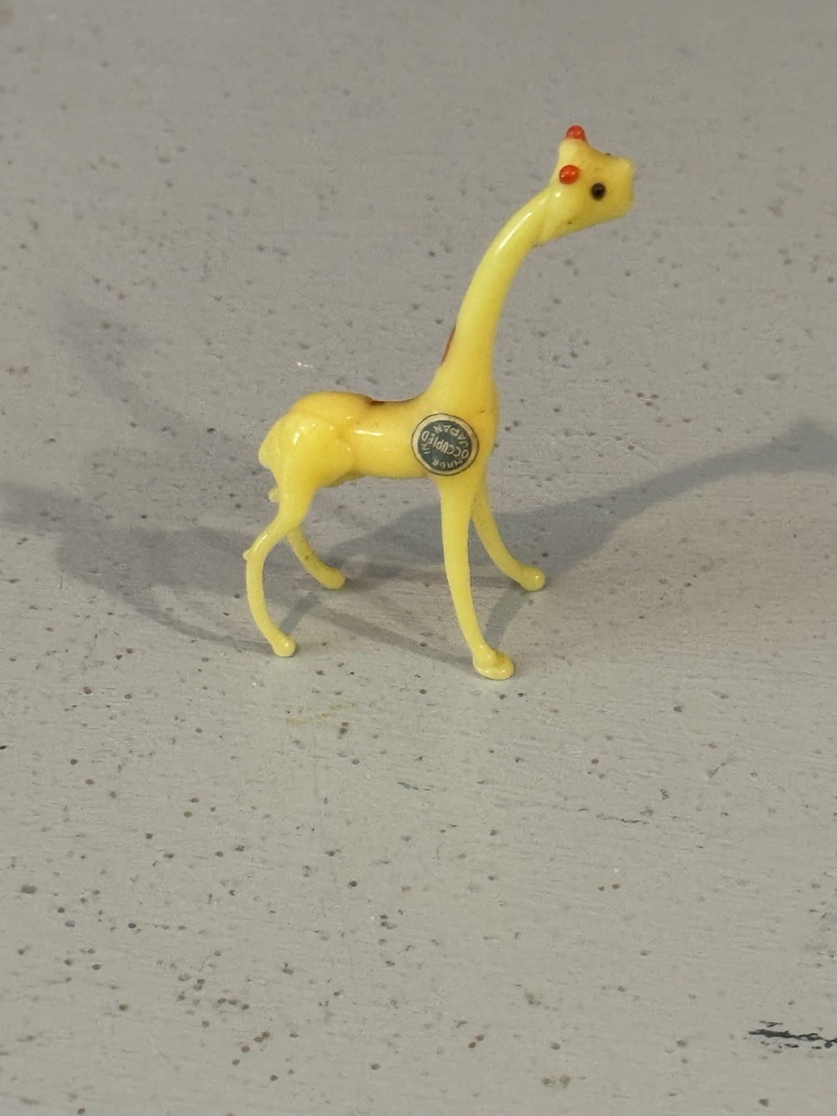 Vintage Hand Blown Miniature Glass Giraffe Art Glass Figurine Made In Japan