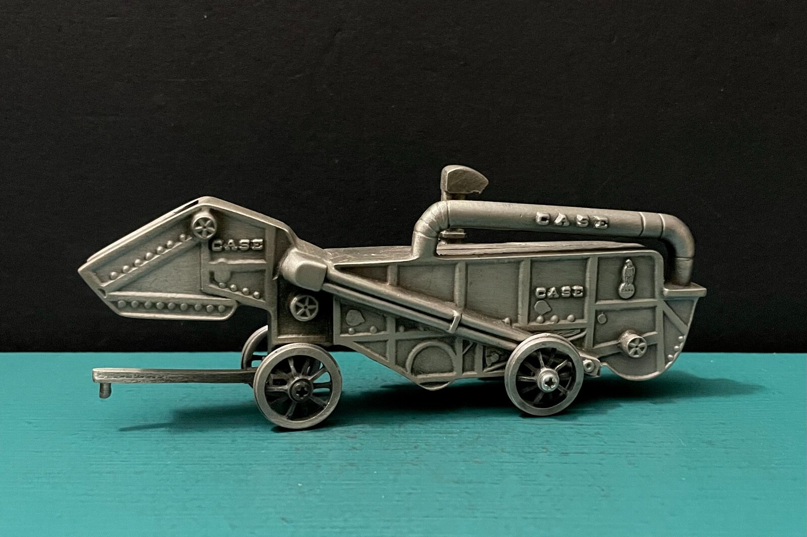 Spec Cast Pewter Case Thresher 150th Anniv. Farm Tool Equipment Model Figurine