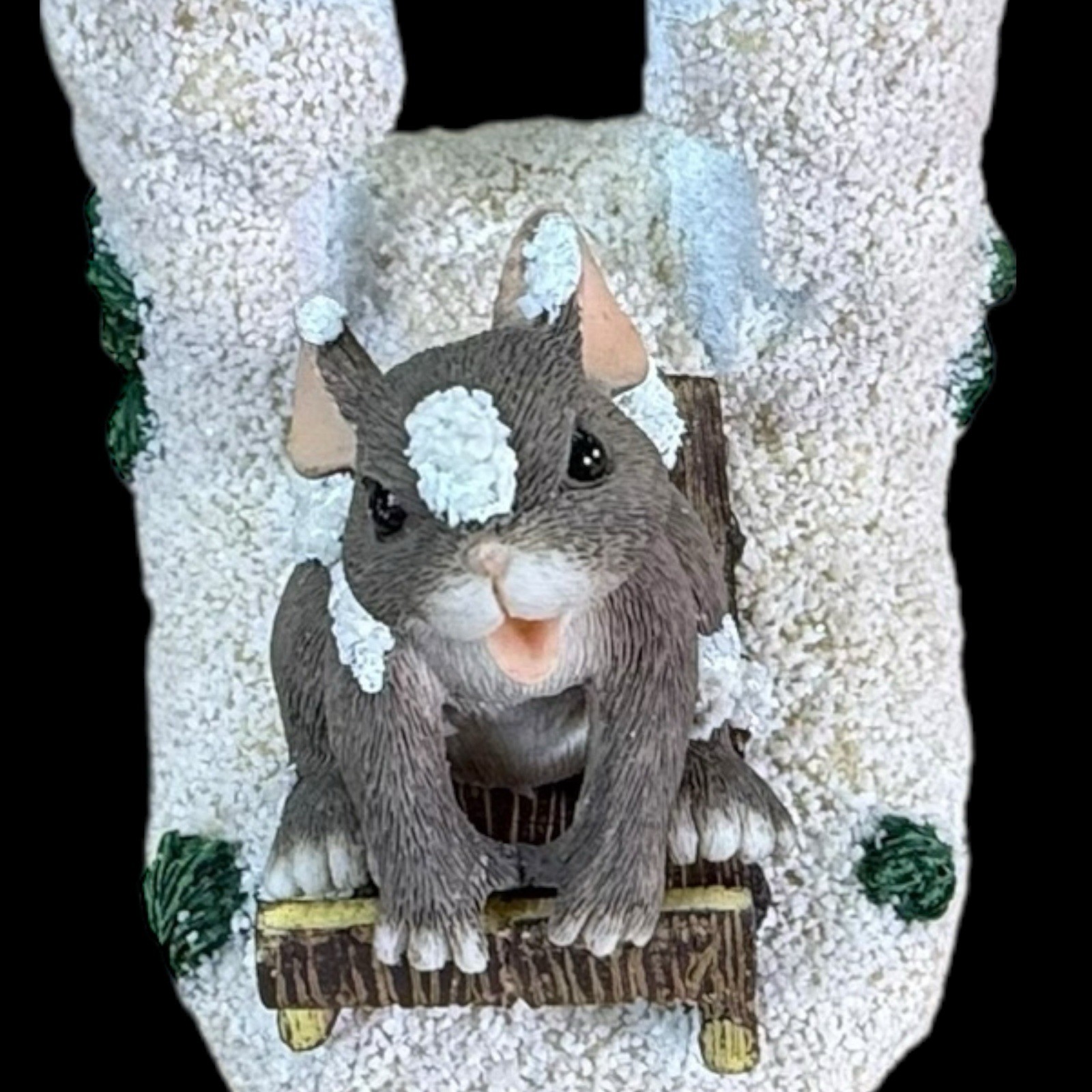 Charming Tails Sledding Mouse Dashing Through The Snow Fitz & Floyd 87/624