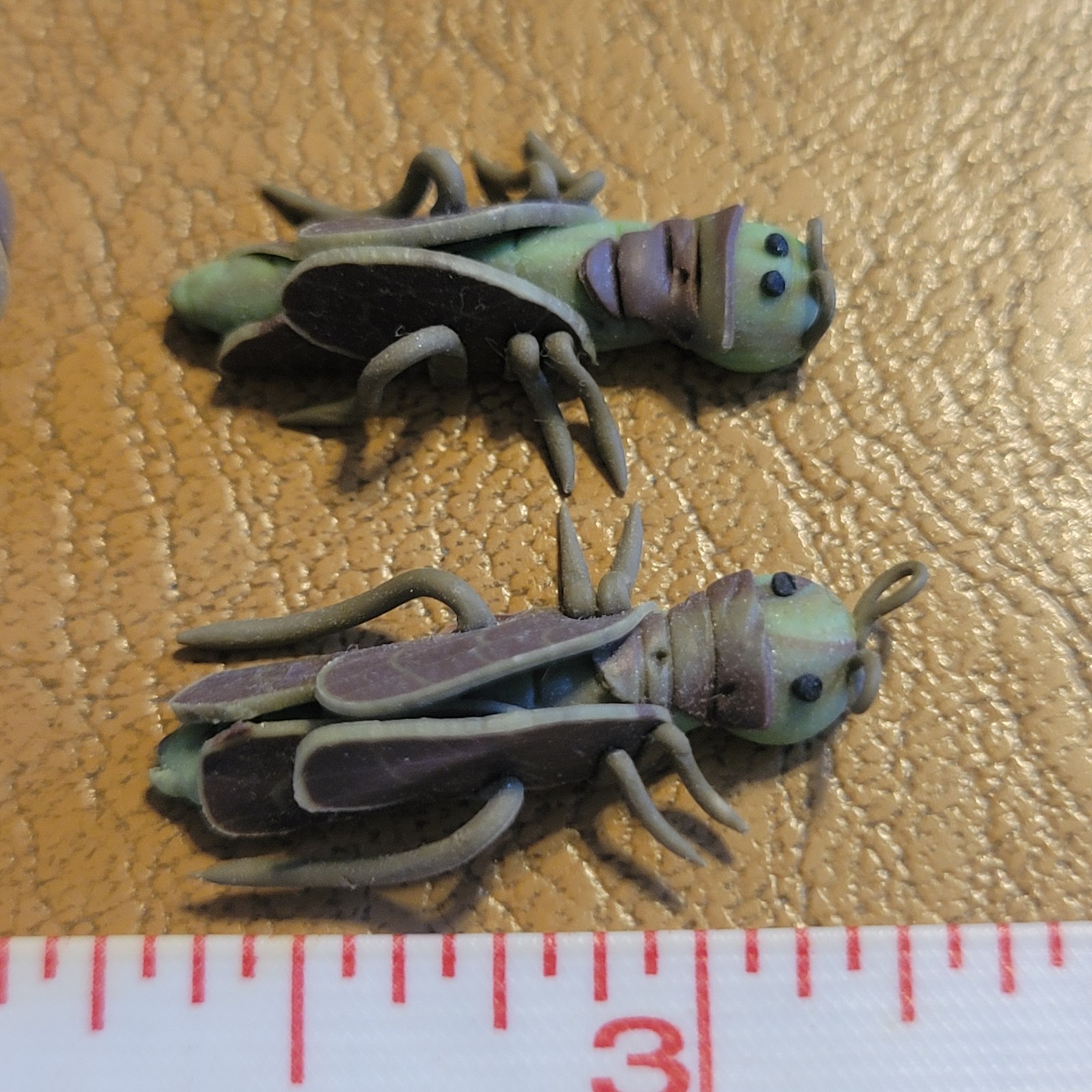 Lot of 14 Bugs Pair of Grasshoppers Snails Bees Ladybugs Miniatures Tiny used