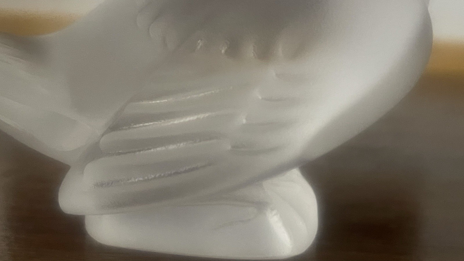 Lalique France Crystal Glass Frosted Sparrow Dove Swallow Bird Figurine Statue