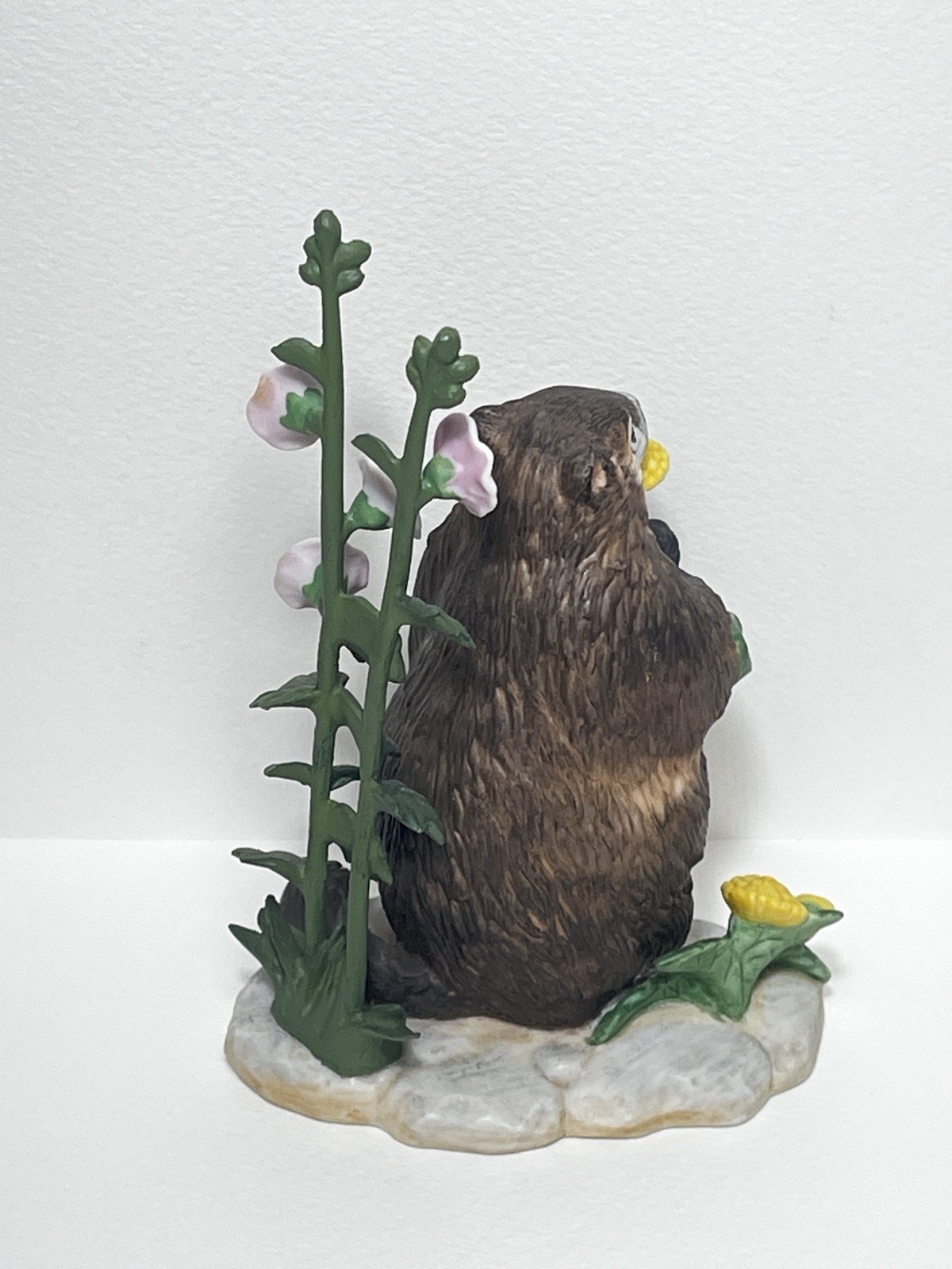 Vintage Lenox Spring Shadow Groundhog Figurine Woodland Animals 1995 MINTY!