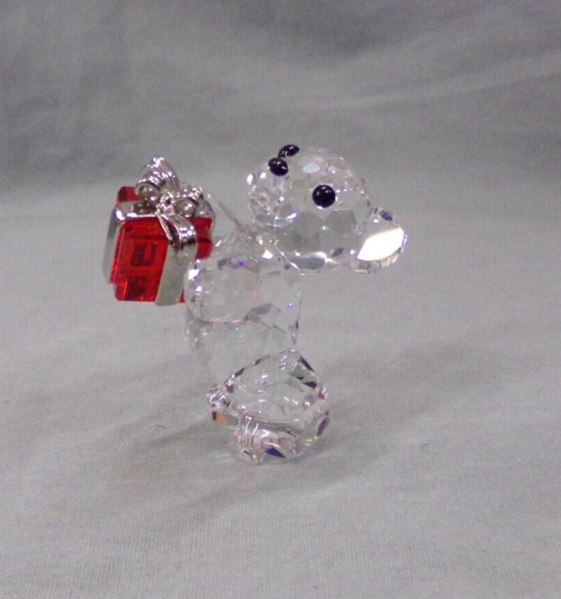 Swarovski Crystal Kris Bear A Gift For You With Red Present in Original Box