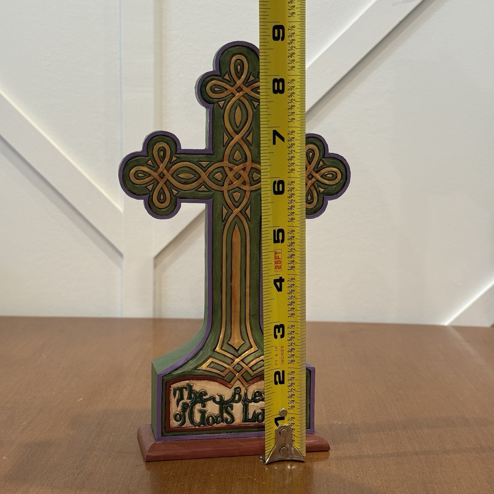 Jim Shore Irish Blessing Cross 4037648 May Your Days Be Blessed w/ Love 2013 HTF
