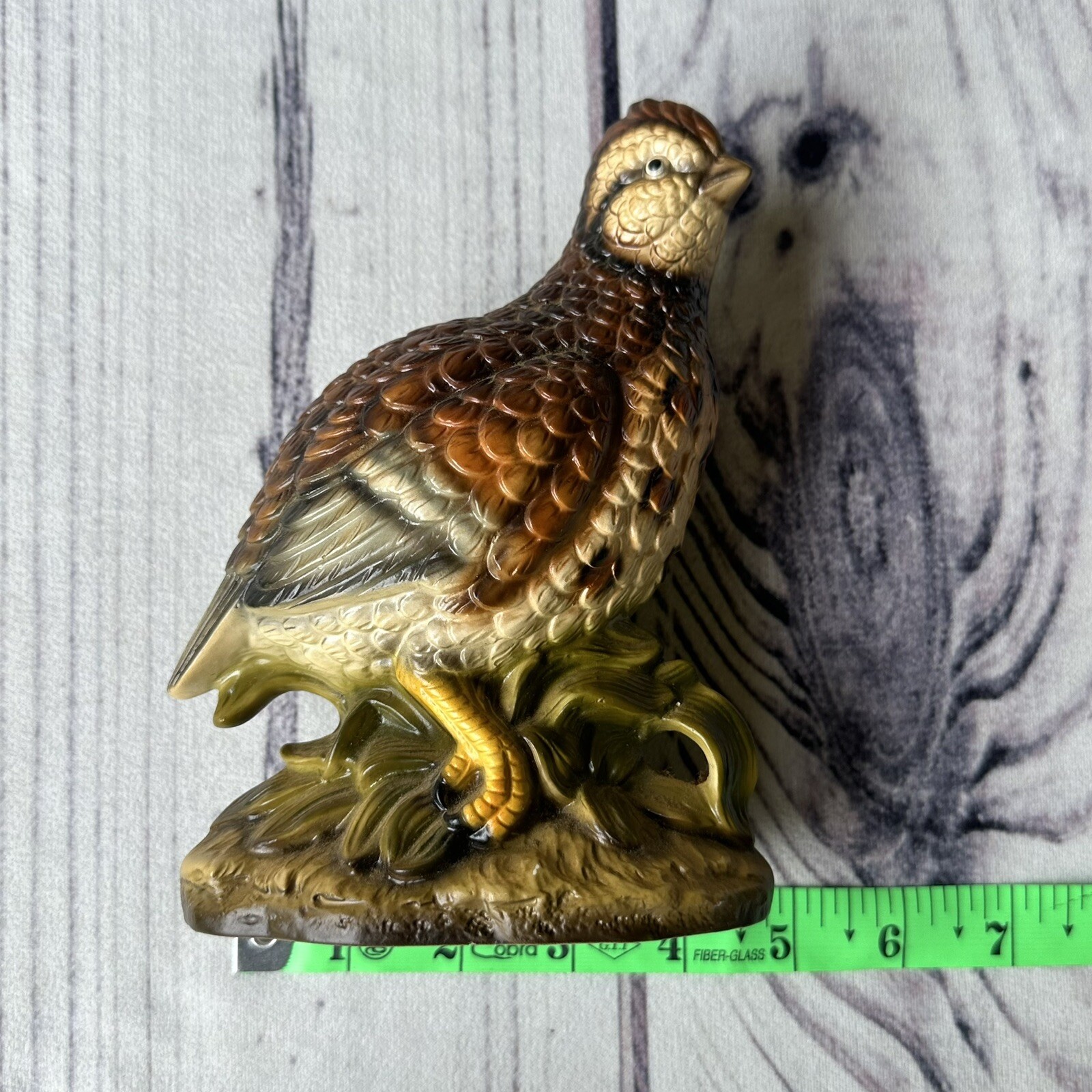 Vintage UCGC Pheasant Figurine 6 1/2″ Outdoor Woodland Decor