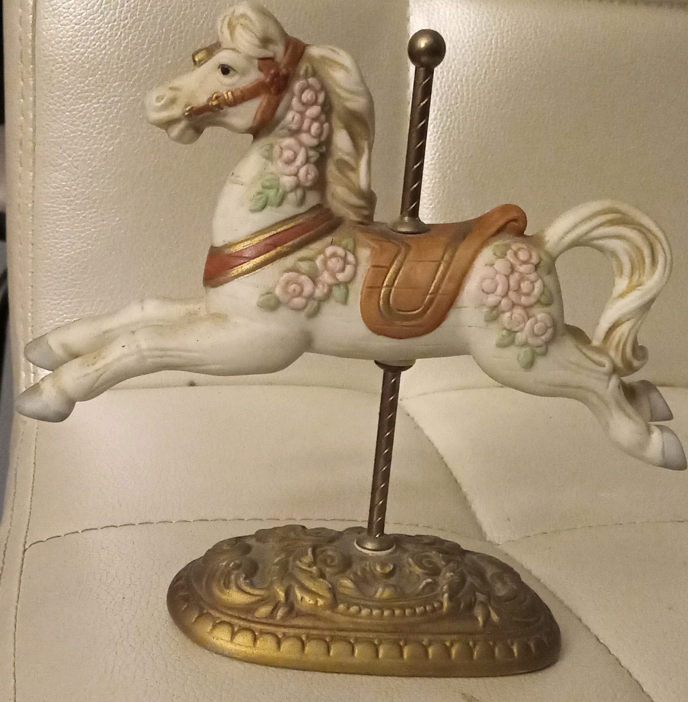 Westminster Mini Carousel Collection Porcelain Bisque Horse Figurine