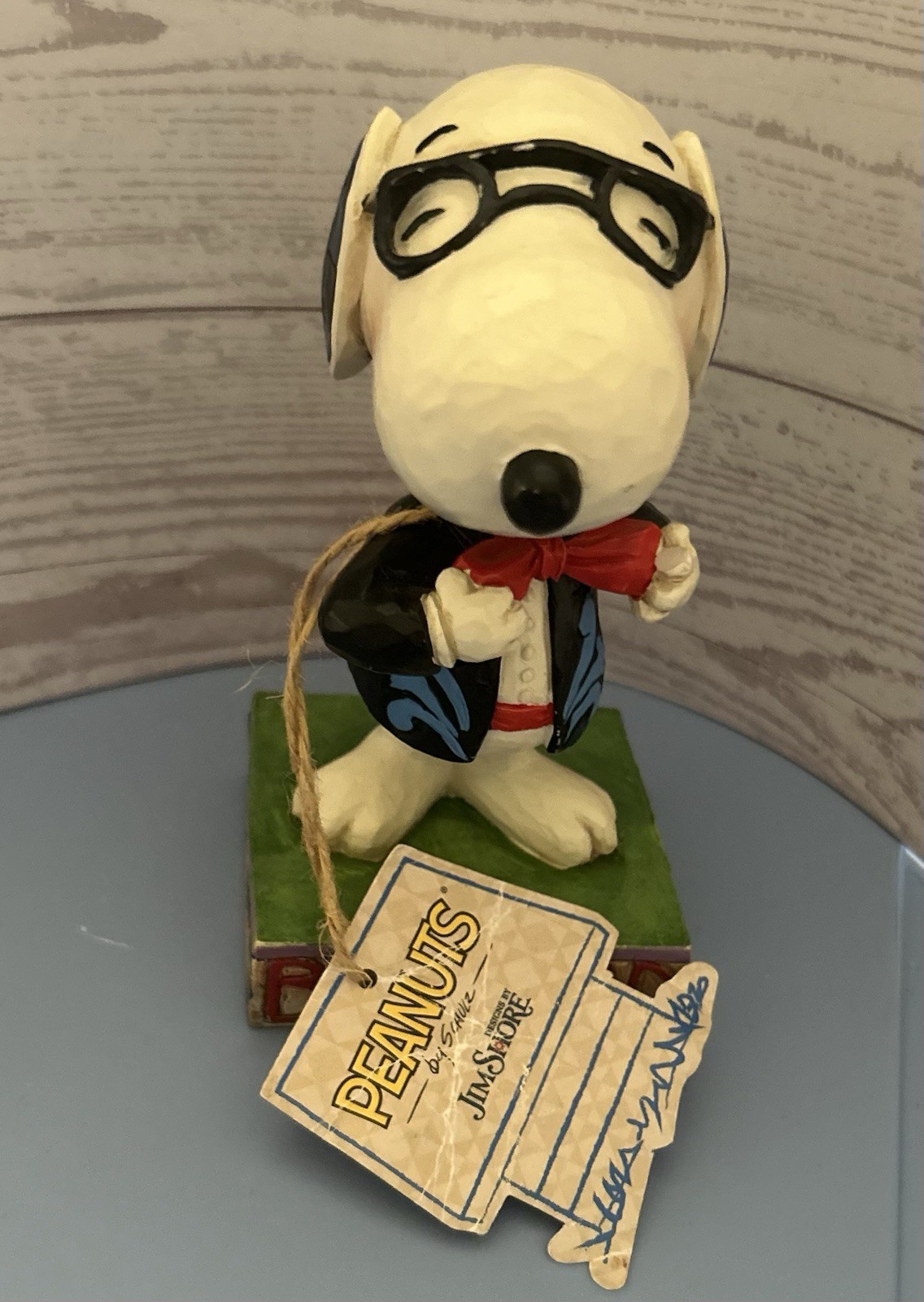 Jim Shore Peanuts Snoopy Father’s Day Figurine “Best Dad”figurine 2014 Enesco