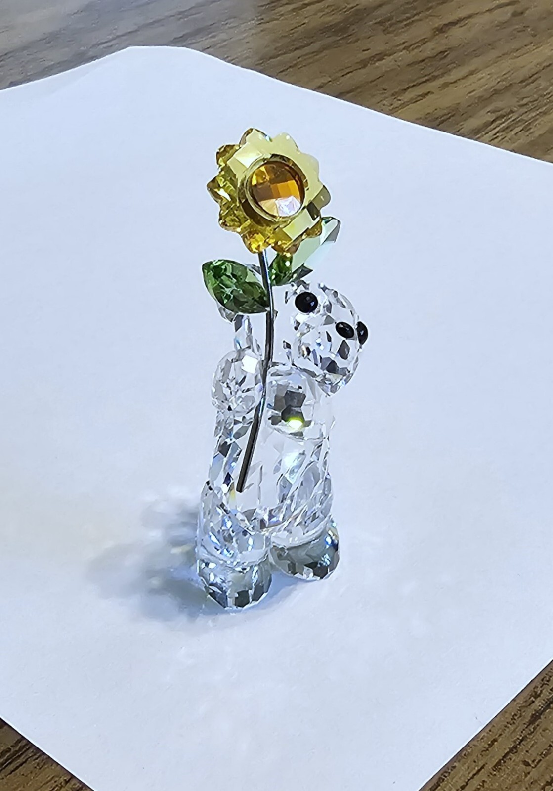 🌻 Swarovski Crystal 2006 “Especially for You” Kris Bear Figurine, Sunflower NIB