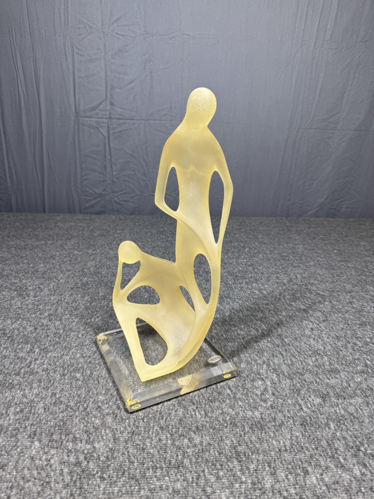 Art Deco Monique Sculptures Lucite Figures People 14”