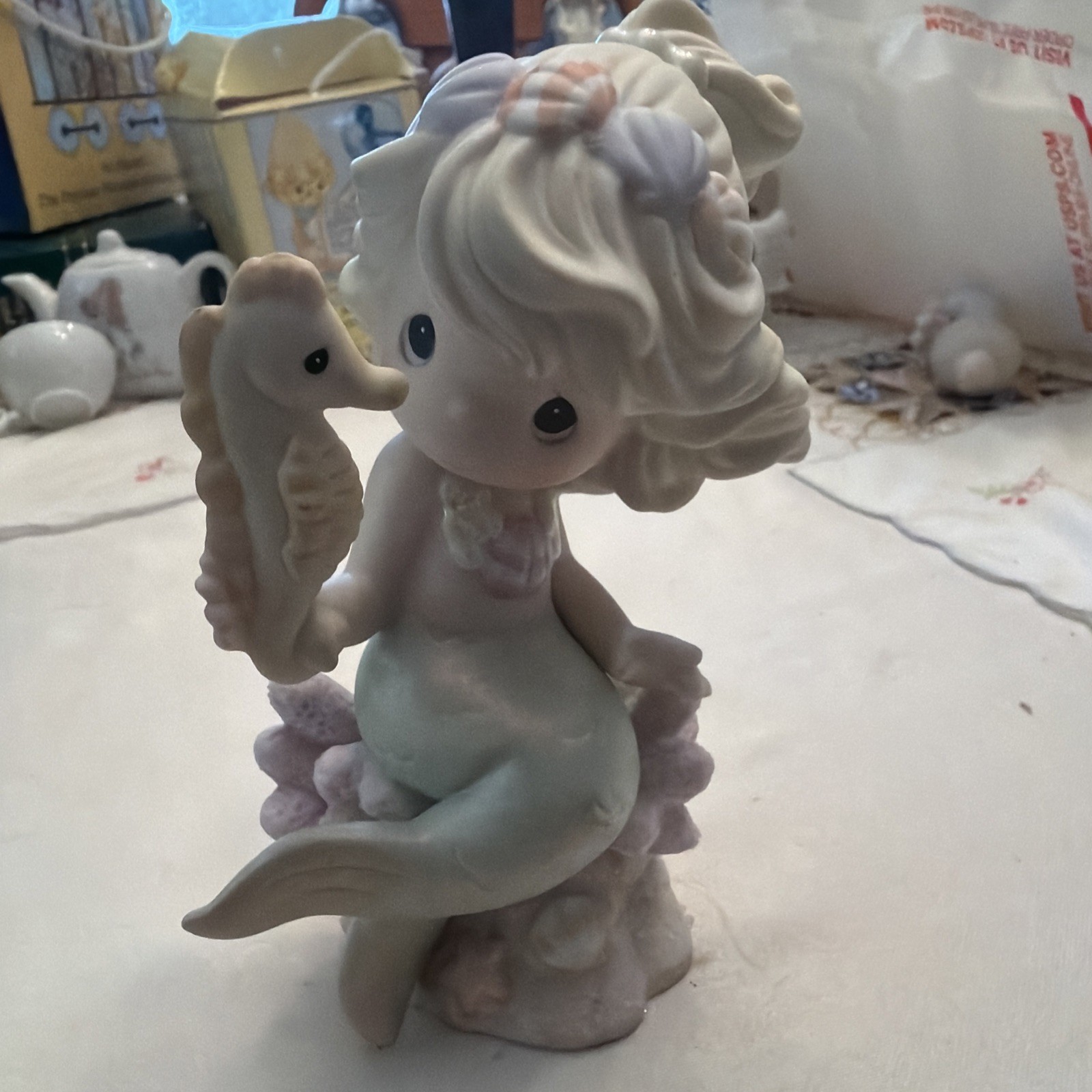Precious Moments 115654 “LetsSeaWhereThis Friendship Takes Us” Mermaid No Box