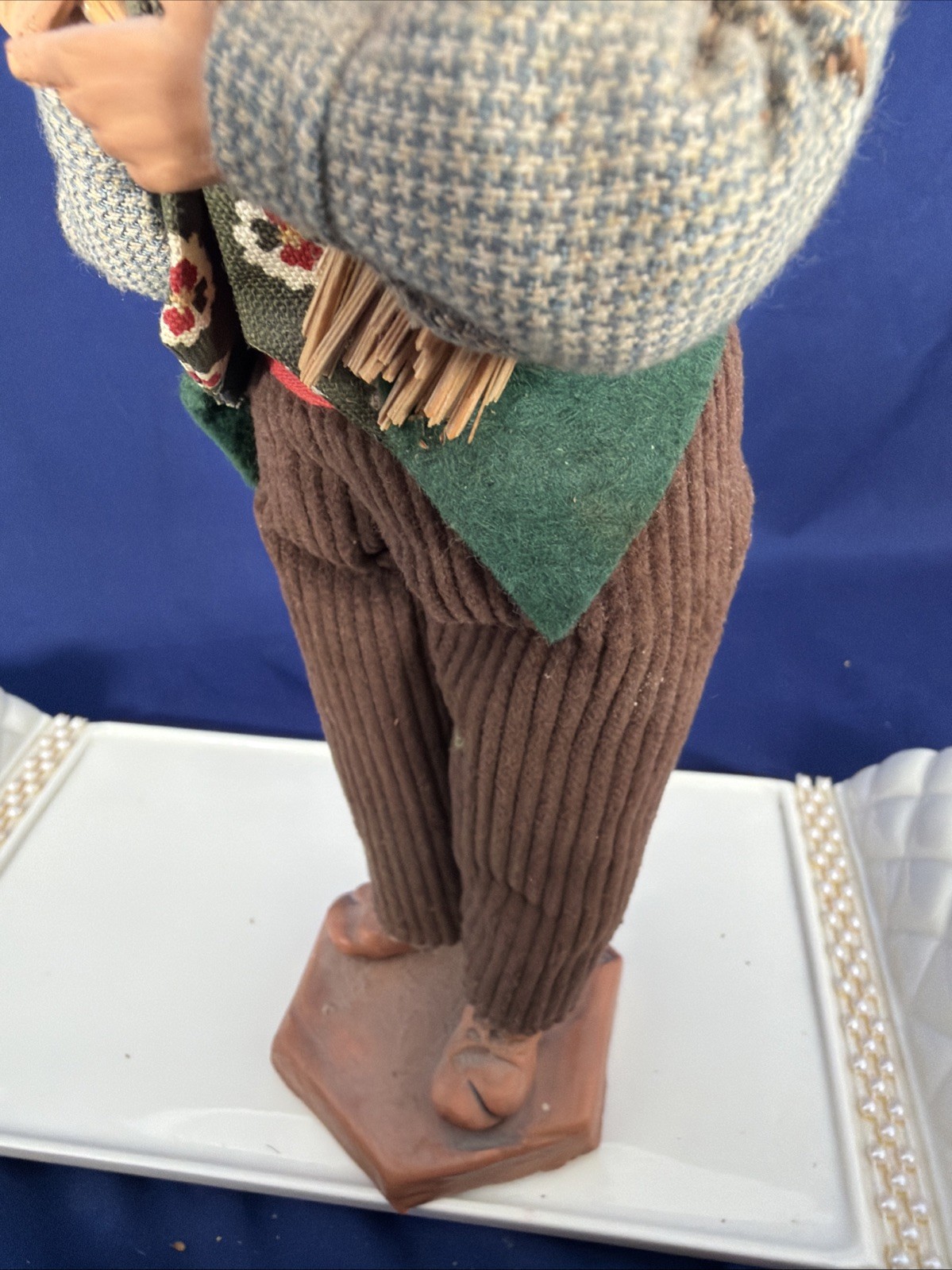 French Santon de Provence Terracotta Doll Figures – harvesting lavender