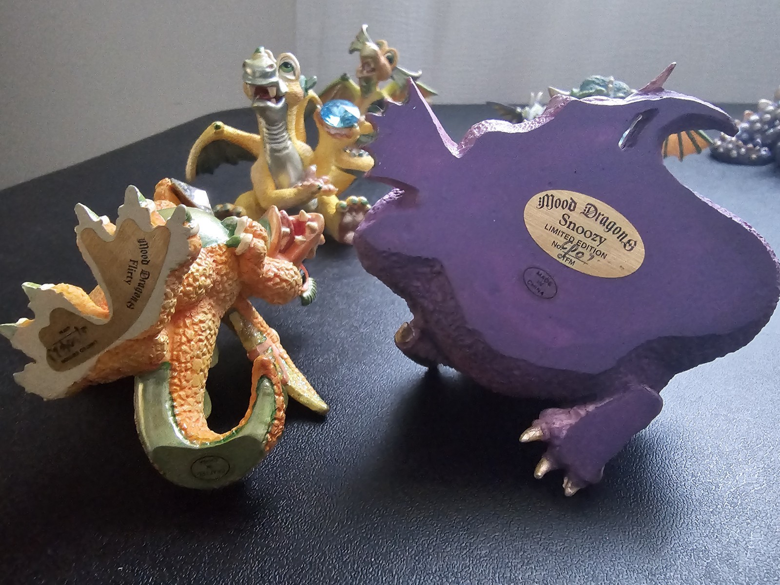 Lot Of 13 Limited Edition Franklin Mint Mood Dragons. Please Read Description!